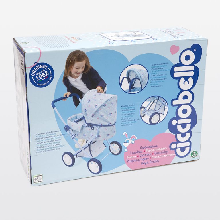 Kit Accessori Per Carrozzina Bambole Daisy Chain - Parasole, Borsa, Materassino, Parapioggia (Rosa Classico)