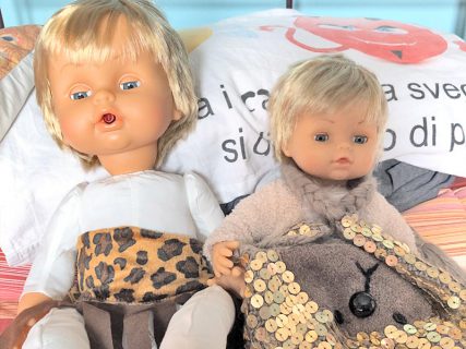 Cicciobello con vestiti di Carnevale realizzati da "mamma Patrizia"