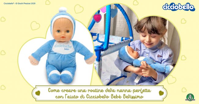 Credit foto: Laura Latino - Lavilia gioca "a fare la nanna" con Cicciobello Bebè Bellissimo