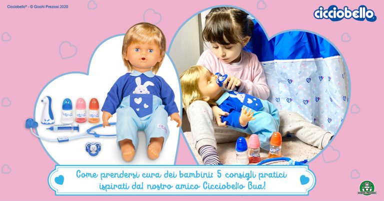 Credit foto: Laura Latino - Lavilia gioca con Cicciobello Bua e gli somministra le medicine