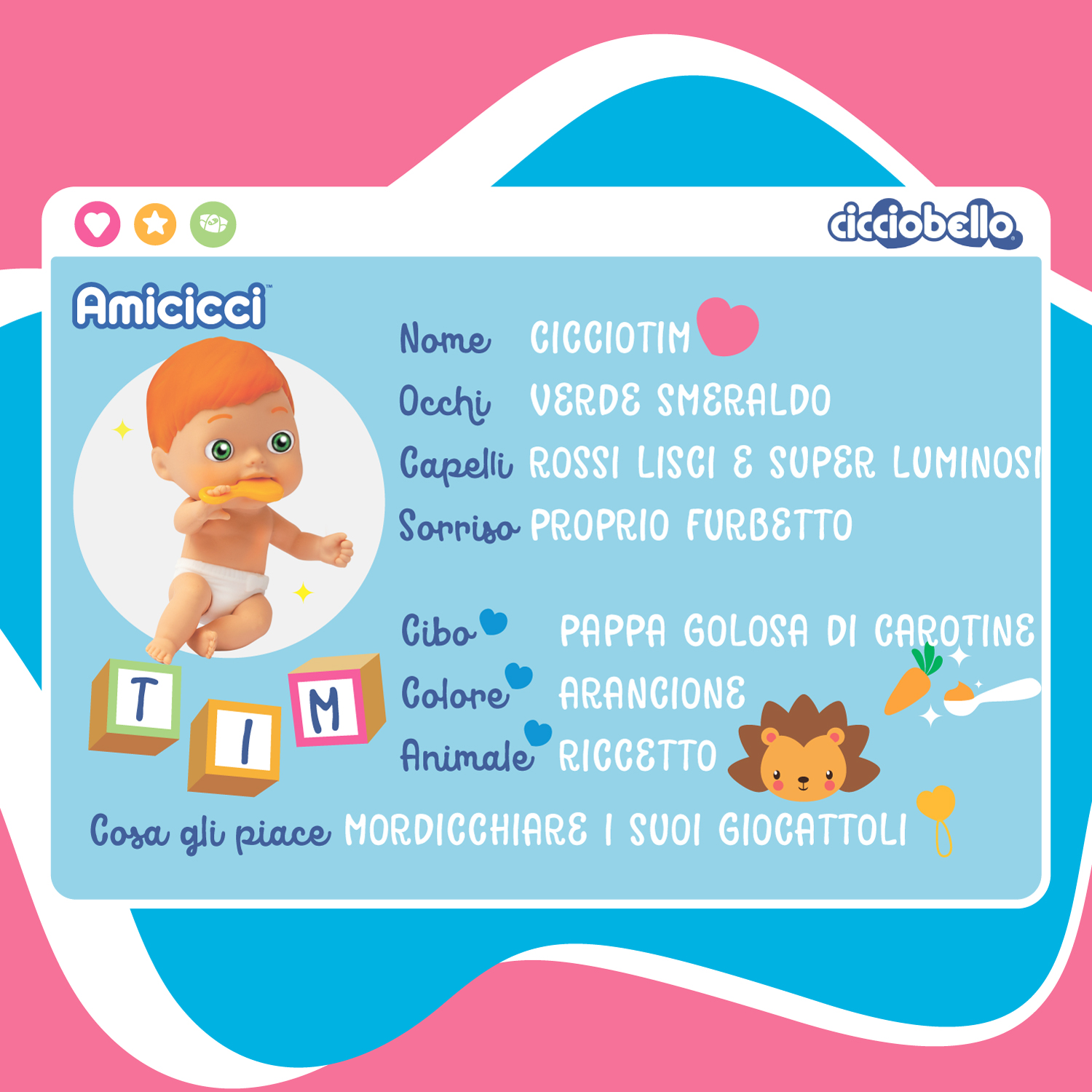 Giochi Preziosi Cicciobello Amicicci Bodycicci CC032100