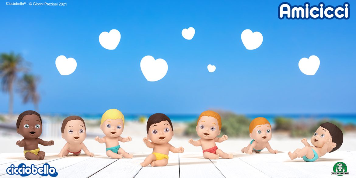 Gli Amicicci con i nuovi pannolini colorati